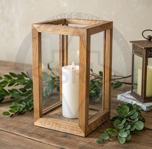 Linterna de madera Premium para restaurantes, hoteles y resorts - Product Image 1