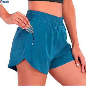Shorts Deportivos de Mujer de Primera Calidad, Color Sólido, Diseño Único, con Cordón, Transpirables, para Correr - Product Image 1