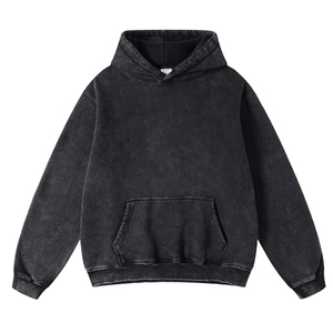 Vente en gros Sweats à capuche pour hommes Fashion Smoke Grey Vintage Heavy Sweats à capuche personnalisés surdimensionnés pour hommes - Product Image 1