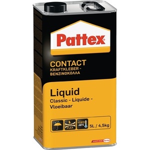 Pegamento Líquido Clásico PATTEX, Lata de 4.5 kg con Rango de Temperatura de -40 °C a +110 °C - Product Image 1
