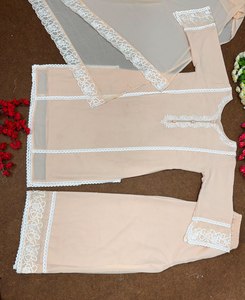 DESIGNER POUR SOIRÉE HAUT EN GEORGETTE EN FUAX AVEC DUPATTA - Product Image 4