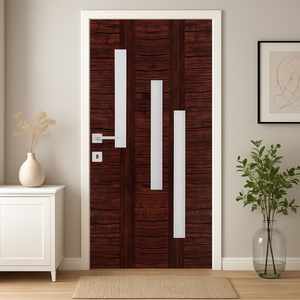 Puerta Interior de PVC Premium Ecológica, Resistente al Fuego, a la Humedad y a las Termitas, para Baño, Cocina, Dormitorio, Personalizable OEM - Product Image 1
