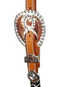 NUEVO DISEÑO DE CALIDAD PREMIUM CUERO WESTERN UN CUELLO DE CABEZA DE OREJA CON CABEZAL DE AJUSTE DE PLATA LISA A PRECIO ASEQUIBLE - Product Image 3