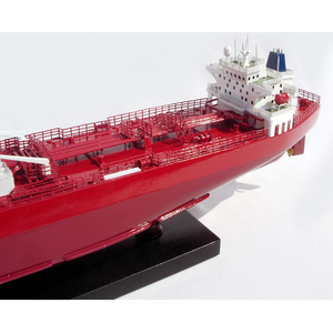 MODELO DE BUQUE TANQUE DE PETRÓLEO CRUDO - ARTÍCULO DE ARTESANÍA PARA DECORACIÓN DEL HOGAR - MODELO DE BUQUE DE MADERA PARA SOUVENIR, REGALO - Product Image 4