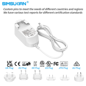 Ayrılabilir 36W ses ses ekipmanı güç adaptörü değiştirilebilir fiş 5V4A 5V6A 9V4A 12V3A 24V1.5A 15V2.4A çıkışlar seviye VI - Product Image 4