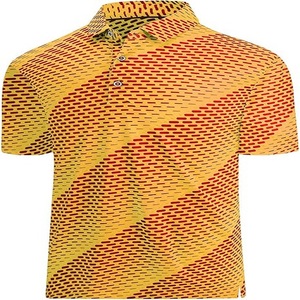 High Quality Men's Golf Short Sleeve for Polo Shirt 100% Cotton Moisture Wicking Anti-Wrinkle Performance 3D Printed Design - Product Image 6