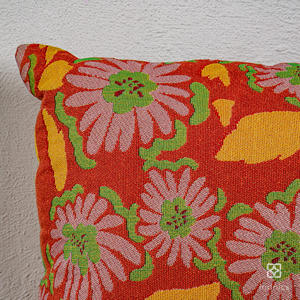 หมอนอิงผ้าแจ็คการ์ดโพลีคอตตอนมีสไตล์หรูหราปิดด้วยเชือกรูดทำมือหลากสีสำหรับบ้านโรงแรมโรงพยาบาล - Product Image 6