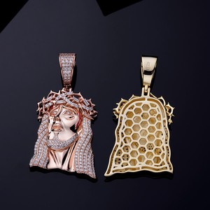 Certification GRA Bijoux fins Usine Argent 925 10k 14k Or Animal Moissanite Pendentif Iced Hip Hop Chevaux Pendentifs - Product Image 3