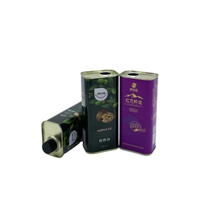 Latas Rectangulares de Hojalata de 550ml al por Mayor para Envasado de Aceite Comestible, Aceite de Oliva, Galletas y Chocolate - Product Image 1