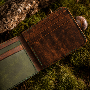 Porte-cartes de crédit vintage en cuir véritable, fin, avec blocage RFID, portefeuille d'identité, organisateur de cartes de visite minimaliste, rangement de cartes de luxe - Product Image 4