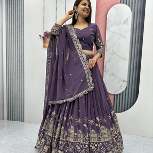 Maxi Lahenga Choli Gharara Sharara de créateur de mode pakistanaise 3 pièces ensemble de robes en soie fêtes disponibles prix de gros porte - Product Image 1