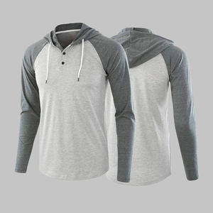 Fabrication conception personnalisée automne vente chaude hommes sweats à capuche décontracté 100% coton poche surdimensionné pull à capuche régulier - Product Image 4