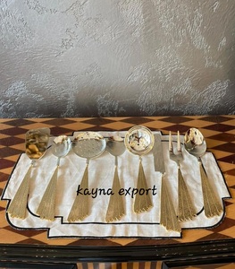 Nouveau design moderne de rond de serviette décoratif de luxe en métal avec finition plaquée argent pour la vente en gros de prix bon marché hôtel et restaurant - Product Image 5