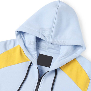 Sudaderas con Capucha y Cremallera de Manga Larga, Diseño Personalizado, 100% Algodón, Invierno, Color Sólido para Hombre, Ecológicas y Transpirables - Product Image 6