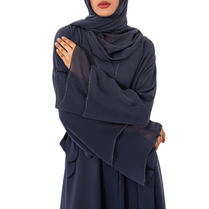 Vestido largo maxi de mujer de corte holgado de alta calidad de fabricante Abaya modesto personalizado OEM diseño árabe Eid Hajj Dubai - Product Image 3