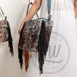 LW Sacs fourre-tout en cuir aztèque véritable fait à la main pour femmes Sac à provisions élégant Style vintage Accessoire parfait Sacs en cuir - Product Image 2