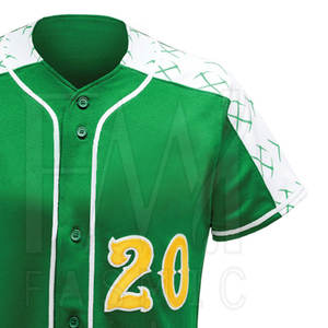 Uniforme de béisbol de poliéster para hombre de la mejor calidad con logotipo personalizado estampado conjunto al por mayor - Product Image 5