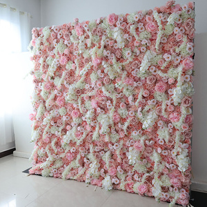Latar belakang dinding bunga anggrek <span class=keywords><strong>Phalaenopsis</strong></span> buatan 3D latar belakang bunga kain gulung ke atas 8x8ft latar belakang bunga merah muda Panel dinding - Product Image 1