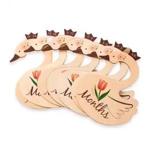 Handmade Wooden Swan <b>Baby</b> Closet <b>Dividers</b> Clothes Size Hanging Organizers Perfect for <b>Baby</b> <b>Room</b> and Nursery Decoration - Product Image 4