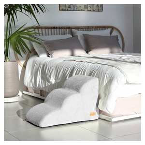 [AllmioPet] Gray Cloud Fabric Pet <b>Stairs</b> 3 Step AMP 3 GR Safe <b>Dog</b> Cat <b>Stair</b> <b>for</b> Couch Bed and Daily Home Use - Product Image 4