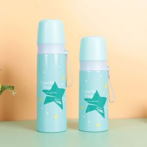 Botella de Agua Infantil de Acero Inoxidable de 350 ml, Diseño de Dibujos Animados, Venta al Por Mayor de Fábrica, Personalizable - Product Image 5