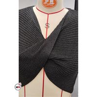 Camiseta Casual de Manga Larga con Cuello en V Profundo y Color Sólido para Mujer, Tejido de Punto, Transpirable, Delgada y con Diseño Estampado para Invierno