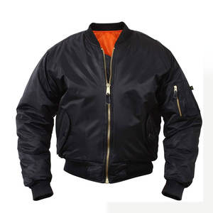 High Quality <b>Men's</b> Bomber <b>Jacket</b> Custom Logo Embroidery/Printing Thin MA1 <b>Flight</b> <b>Jacket</b> Waterproof Woven Fabric Pattern - Product Image 1