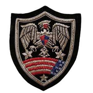 This is a South Wales Borderers blazer <b>badge</b> with a bullion wire design - Product Image 2