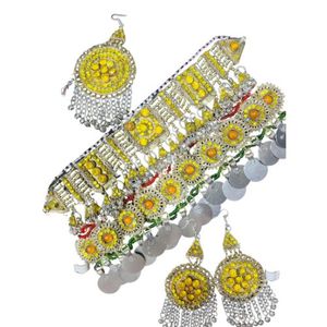 Collier afghan de haute qualité, boucles d'oreilles, fournisseur direct, parure de bijoux afghans pour adultes, mariage et fête, personnalisé par OEM - Product Image 1