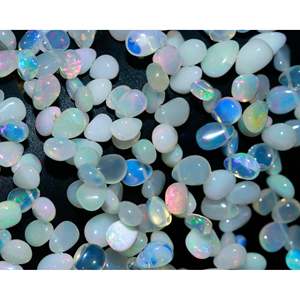 Perlas de Ópalo Etíope, Peridoto Blanco Natural, Forma Trillón, Pulido Facetado, Variedad Arcoíris, Topacio, Aguamarina, Apatita, Ametrina - Product Image 4