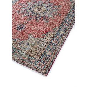 Alfombras de Lana Rojo Anaranjado Vintage, Anudadas a Mano, con Medallón y Patrones Rectangulares Abstractos para Sala de Estar, Pasillo, Nuevo Modelo 2025 - Product Image 2