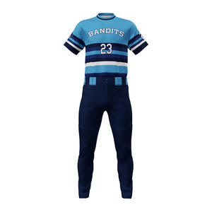 Vente en gros de vêtements de sport de baseball vierges uniformes de baseball de taille américaine sublimés avec numéro de logo imprimé maillot de baseball personnalisé pour hommes - Product Image 2
