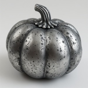Figurine de citrouille en aluminium élégante, design creux percé, idéale pour les décorations d'Halloween raffinées à la fois modernes et classiques - Product Image 1