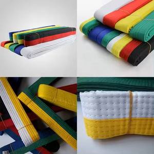 Tissu de tissage perlé de haute qualité avec logo personnalisé ceinture de Taekwondo 100% coton ceinture de maître MMA BJJ pour les MS-BB-03 d'entraînement d'arts martiaux - Product Image 6