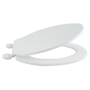 Sedile WC, colore bianco con cerniere in plastica - MSV. - Product Image 5