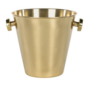 Refroidisseur à vin en laiton au design unique, finition martelée dorée, avec poignée à bouton, fait main, 5L, pour fêtes - Product Image 5