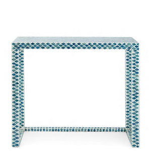 Mesa Consola Hecha a Mano con Incrustaciones de Nácar, Mueble Elegante con Incrustaciones de Concha para Interiores Clásicos - Product Image 2