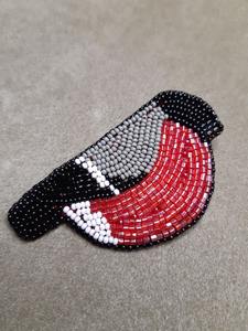 Handmade <b>Beaded</b> Heart Keychain <b>Pink</b> & Red <b>Beaded</b> <b>Bag</b> Charm with Gold Hardware - Product Image 5