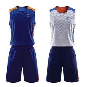 Vêtements de sport couleur unie uniforme de basket-ball à séchage rapide uniforme de basket-ball Slim Fit hommes uniforme de basket-ball - Product Image 1