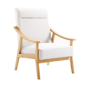 Fauteuil design moderne, confortable, en cuir, avec structure en métal et en bois, pour salon, hôtel, restaurant, café. - Product Image 2