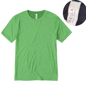 T-shirts unisexe gris chiné à trois mélanges T-shirt unisexe à manches courtes avec logo personnalisé personnalisé T-shirts à texte chiné à trois mélanges - Product Image 3