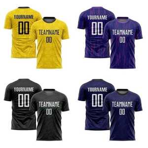 Meilleures ventes de maillots d'entraînement de football personnalisés à manches courtes uniformes de football en tissu polyester - Product Image 5
