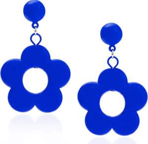 Boucles d'oreilles simples et douces creuses de fleurs boucles d'oreilles fraîches et uniques 2024 tendance de la mode boucles d'oreilles pour femmes couleur bonbon PAR HF CRAFTS - Product Image 5