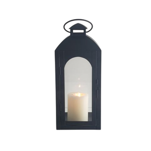 Grande lanterne décorative élégante de bougeoir en fer noir pour la décoration de Noël à la maison Lanterne suspendue en métal de haute qualité - Product Image 5
