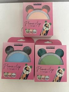 Clip lumineux pour téléphone en forme de dessin animé mignon, anneau lumineux LED rechargeable pour selfie, diffusion en direct et maquillage, 5600K - Product Image 5