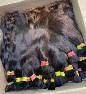 Meilleur Indien Remy Cheveux Nouvelle Arrivée En Gros Eau Profonde/Bodys Vague Extensions de Cheveux pour Dames Machine Double Trame Bande Cheveux Trame - Product Image 1