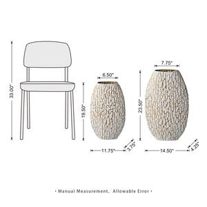 Jarrón Simple negro con detalles dorados, perfecto para dormitorio, escritorio de estudio, sala de estar, salón y regalo creativo o uso decorativo - Product Image 4