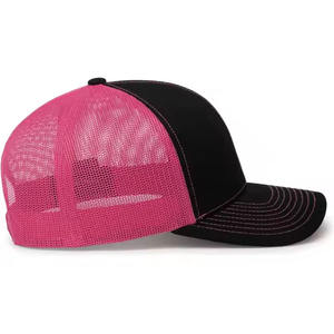 Gorra de golf personalizada con logotipo bordado Sombrero deportivo de punto de contraste de sarga de algodón ajustable para jugadores y eventos - Product Image 3