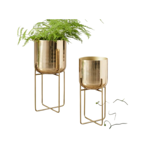Macetas de metal elegantes de alta calidad para interiores, maceta decorativa para plantas de jardín, diseño elegante para uso en interiores - Product Image 2