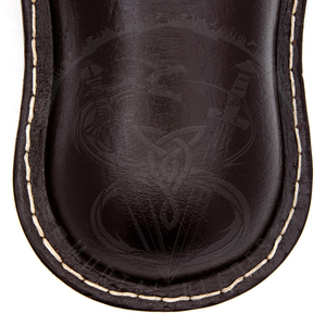 Historical Leather Drinking Canteen <b>Bottle</b> Customized Hunting Leather Wine Skin Flask with Adjustable Shoulder Strap - Product Image 6